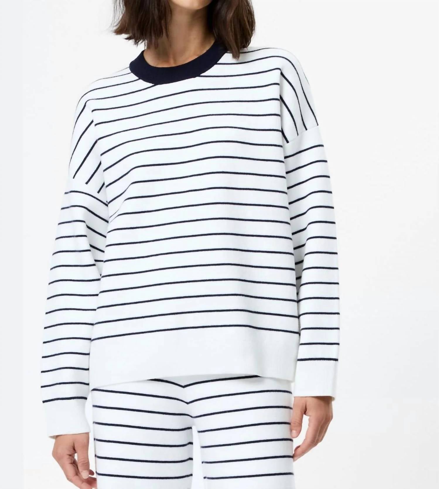 French Connection - Marley Striped Crewneck Sweater