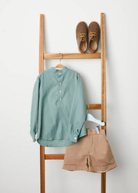 Pi And Pa - Boy's Cotton Side Pockets Shorts