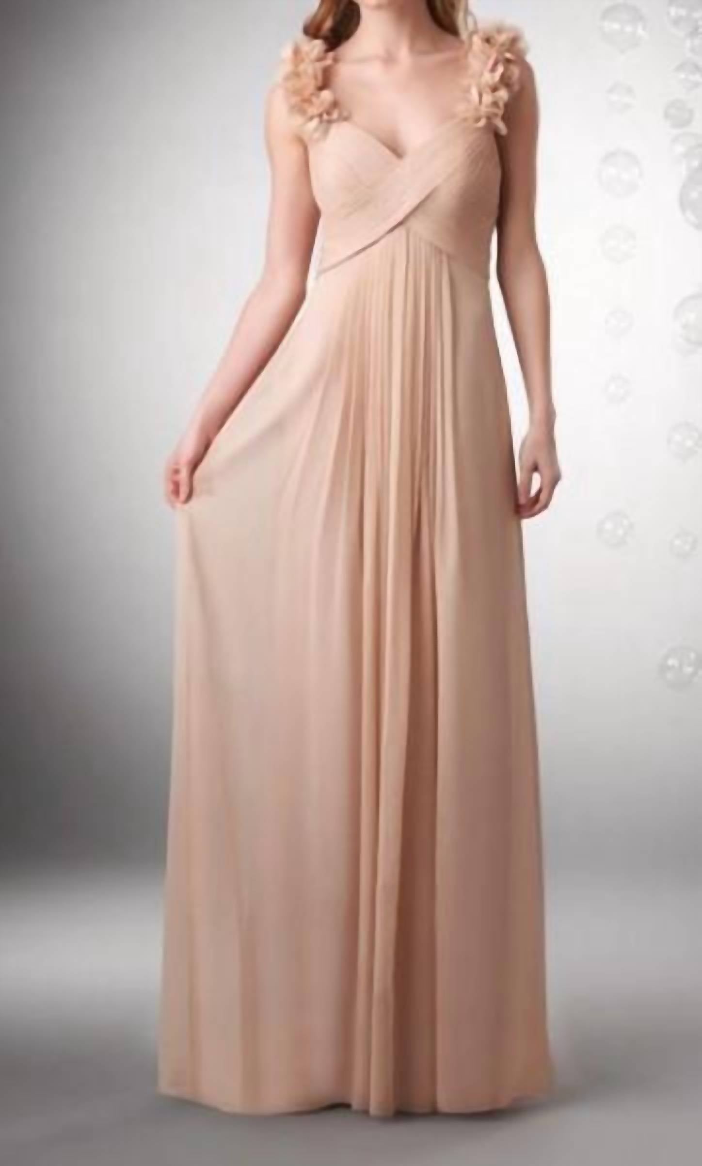 Bari Jay - Flower Straps Bridesmaid Dress