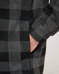 TravisMathew Return Flight Jacket in black grey - men's shirt - view 5