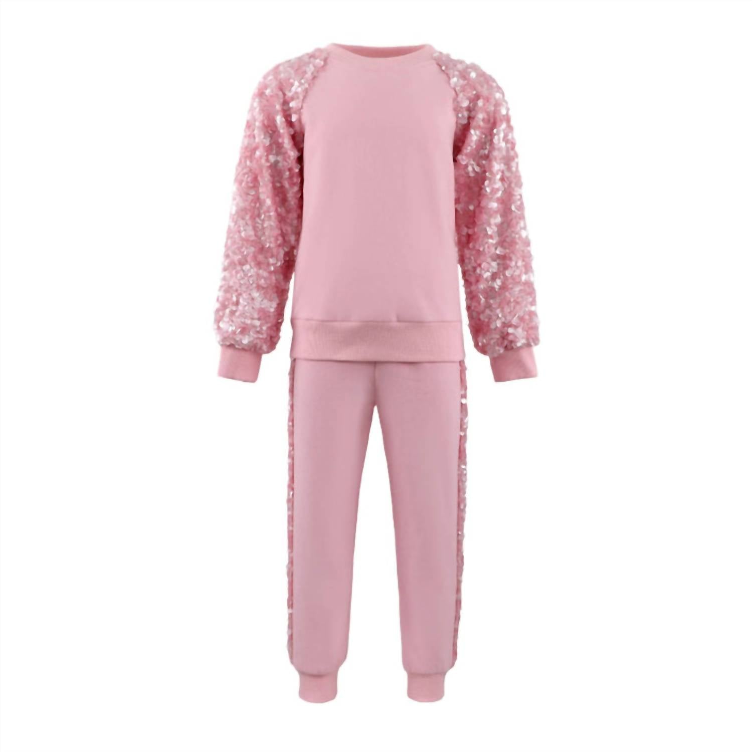 Lola + The Boys - Girls Sequin Joggers Set
