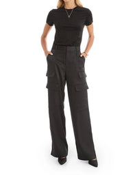 The Noli Shop - Milan Satin Cargo Pants