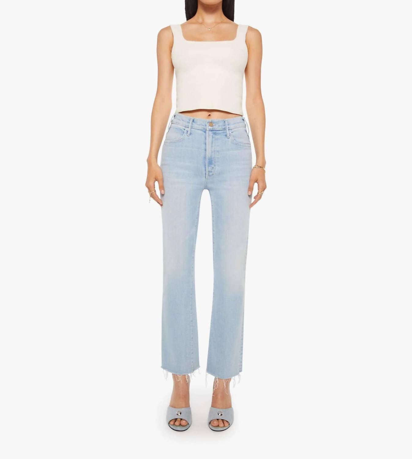 Mother - Hustler ankle fray Jean