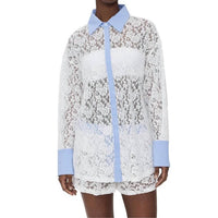 Lioness - Lace Boyfriend Shirt