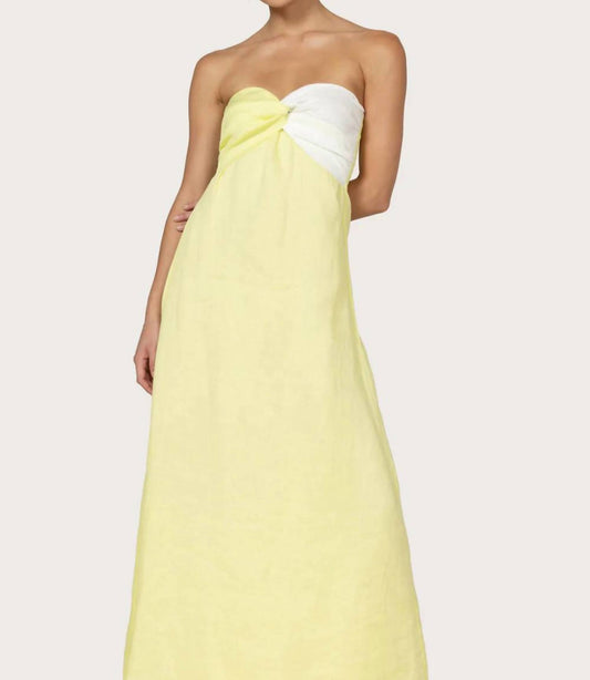 Lusana - Melody Linen Maxi Dress