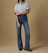 Faherty Women’s Stretch Terry Patch Pocket Pant in riverton - women's jeans