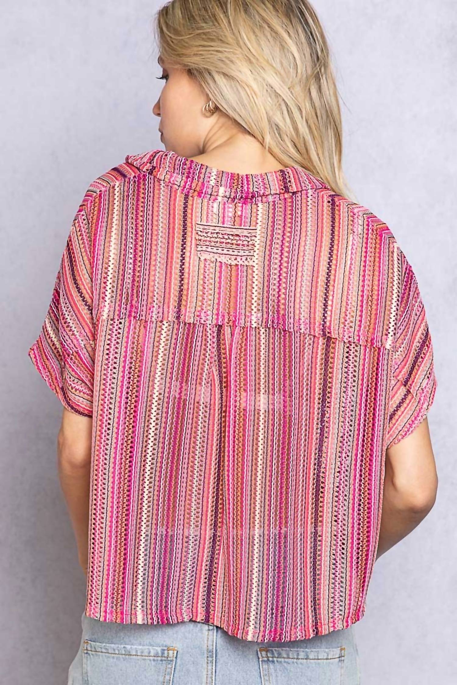 Pol - Savannah Striped Crop Top