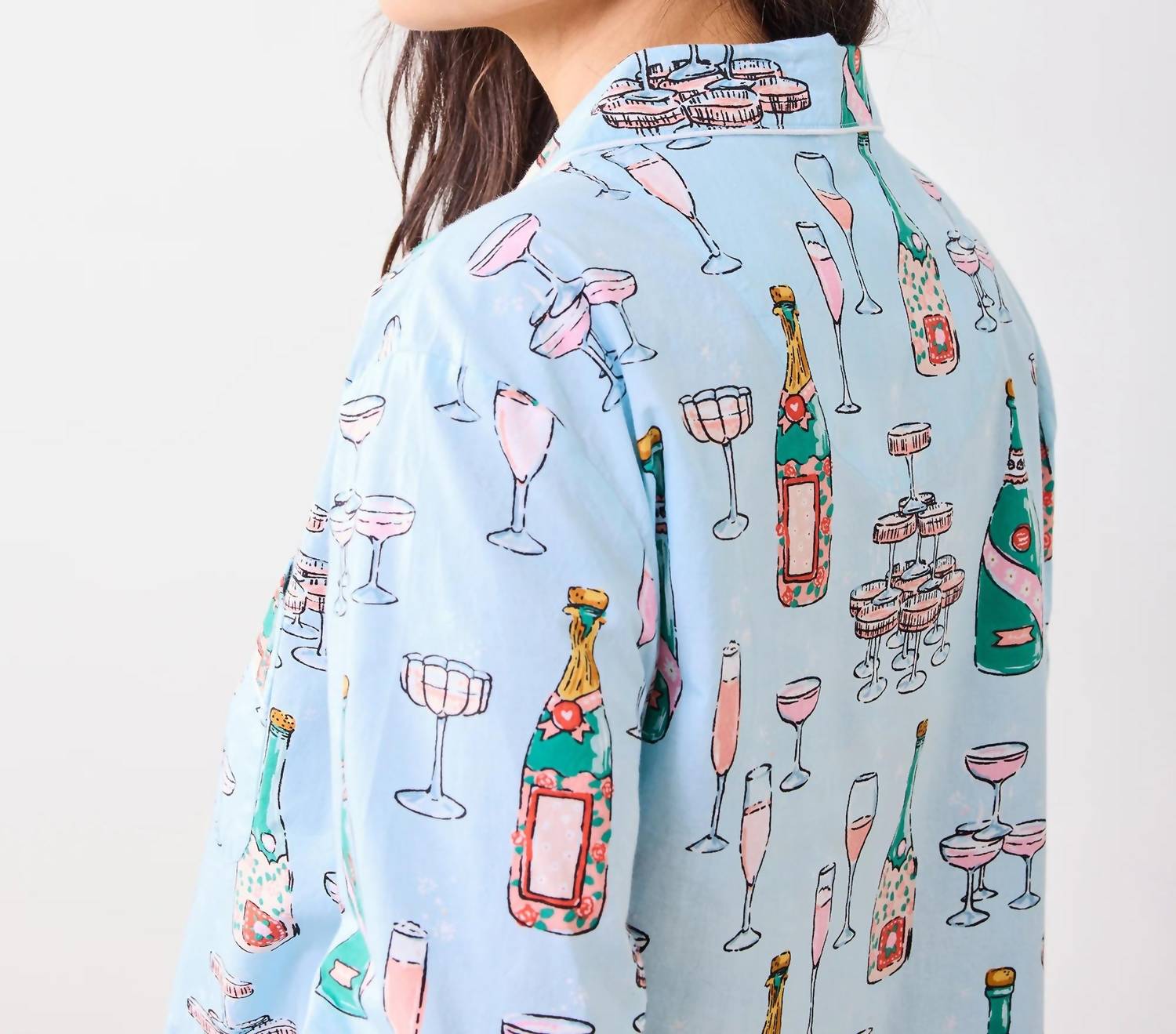 Printfresh - Champagne Tower Long Pajama Set