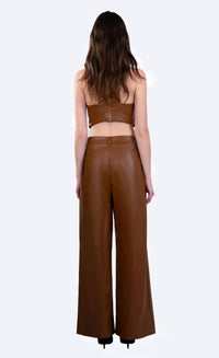 Nonchalant Label - Perrie Faux Leather Crop Top