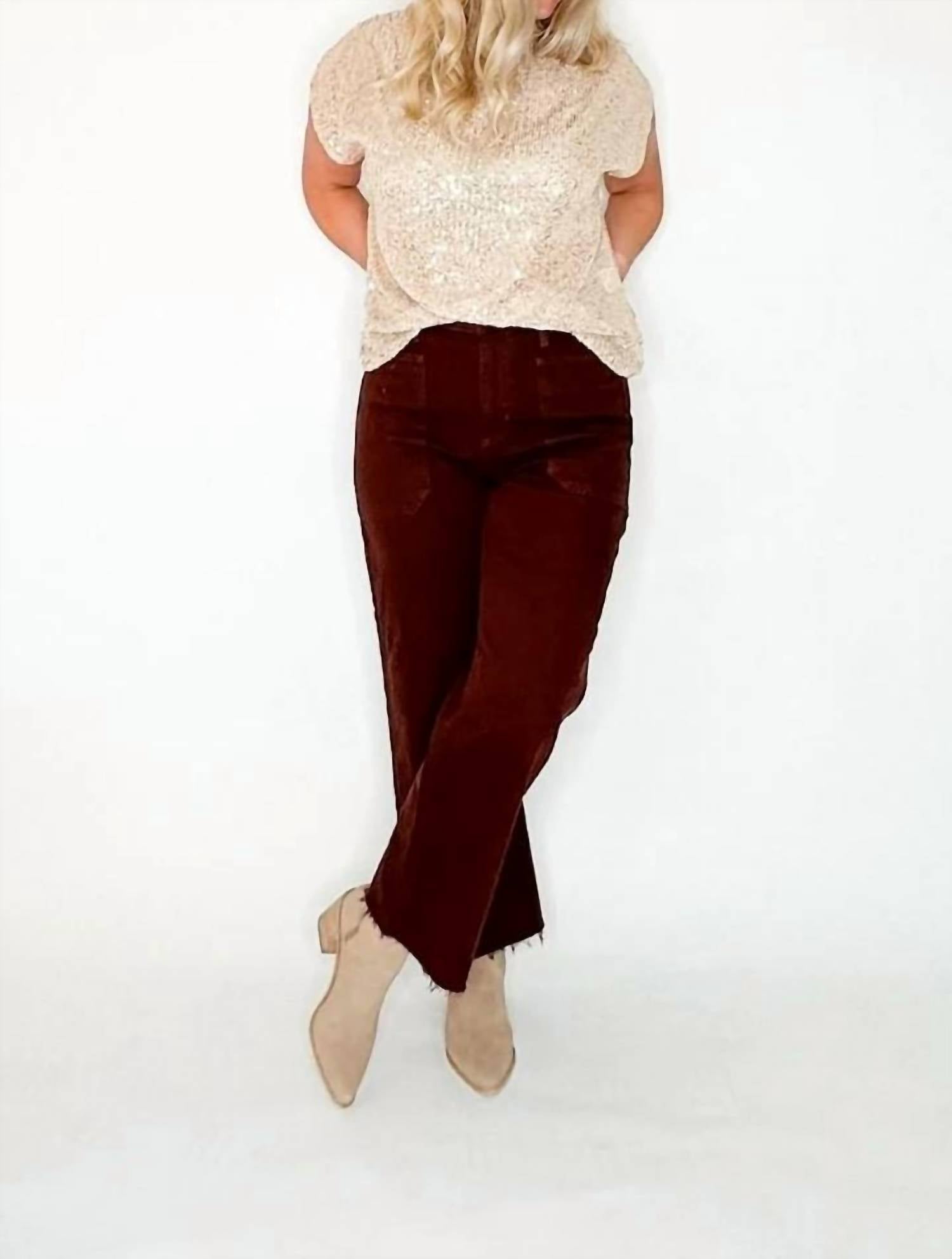 Amaryllis - Sequin Ruched Shoulder Top