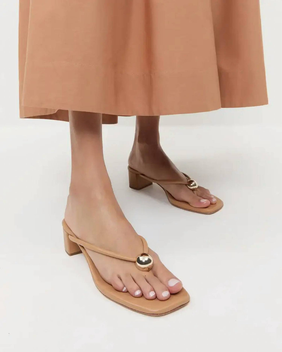 Loeffler Randall - Women's Odessa Heeled Mule Thong Sandal