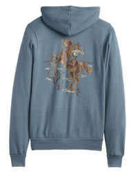 PENDLETON Women's Jaycee Hoodie in heather slate - women's top - detail view