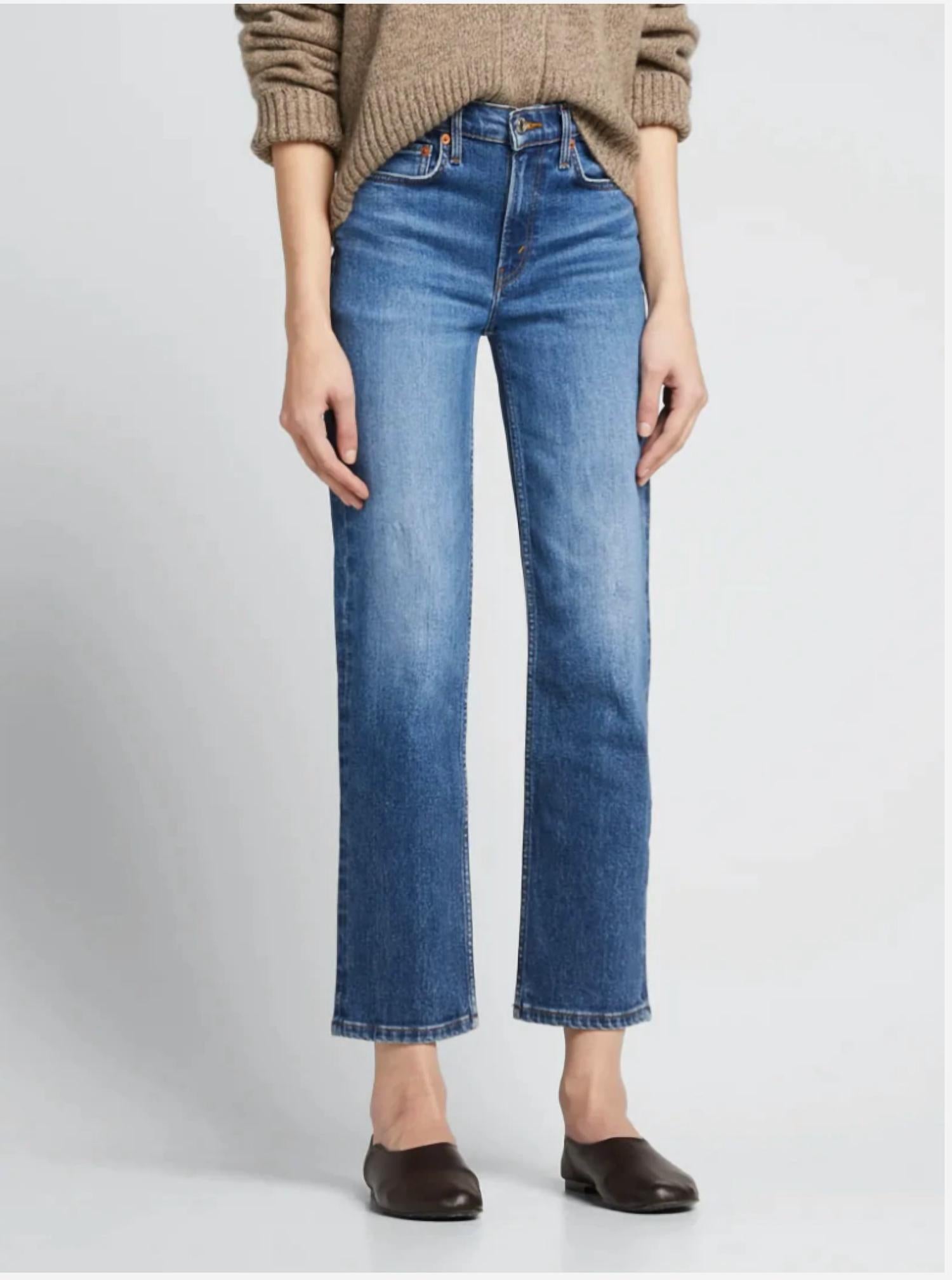 Re/Done - 70s Mid Rise Stove Pipe Jeans