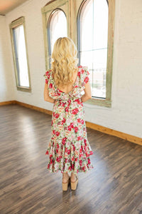 Sofie The Label - Pamela Floral Ruffle Midi Dress