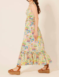 Mint - Linda Flora Maxi Dress