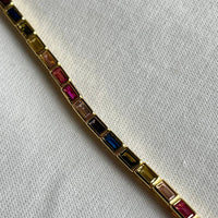 Sahira Jewelry Design - Women's Lainey Rainbow Tennis Bracelet