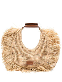 Staud - Women's Moon Raffia Tote Bag