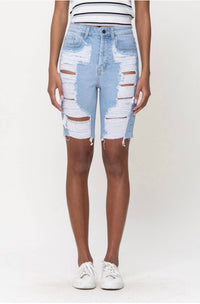 Cello - Distress Bermuda Shorts