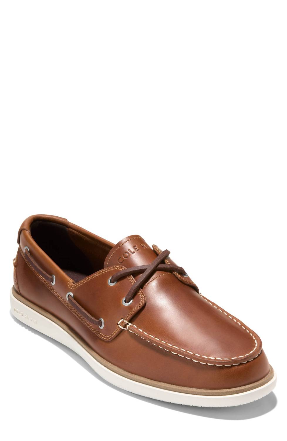COLE HAAN Men's Grandpro Windward Boat Shoe in british tan - men's shoe