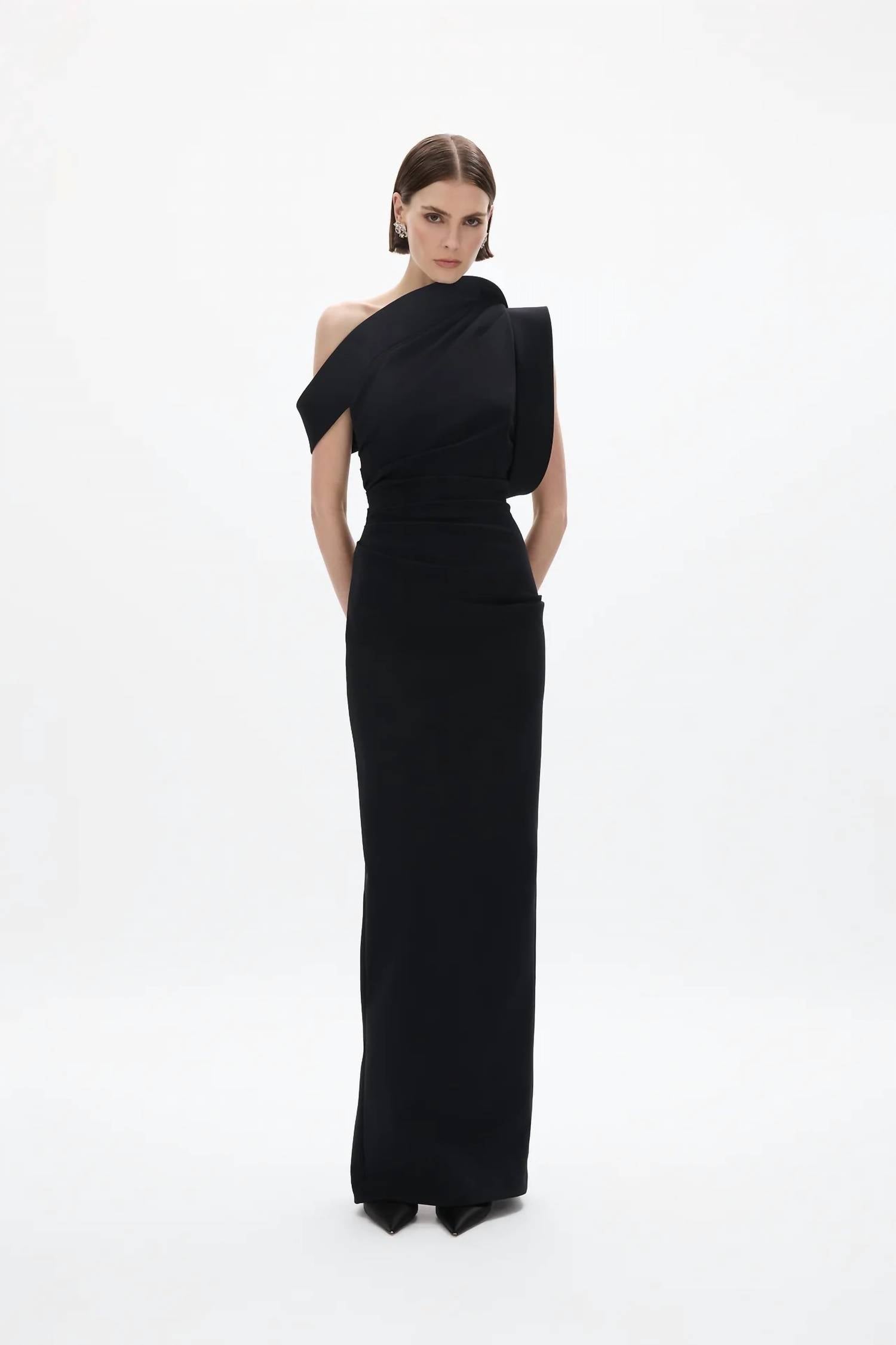Rachel Gilbert - Rowana One Shoulder Gown