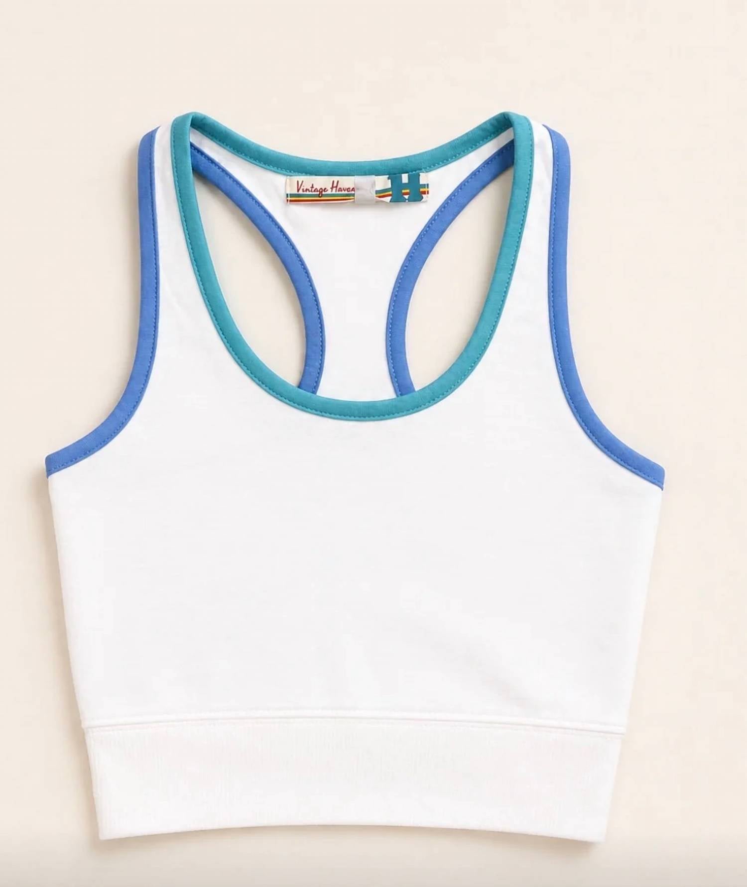 Vintage Havana - Girl's Cropped Tennis Top