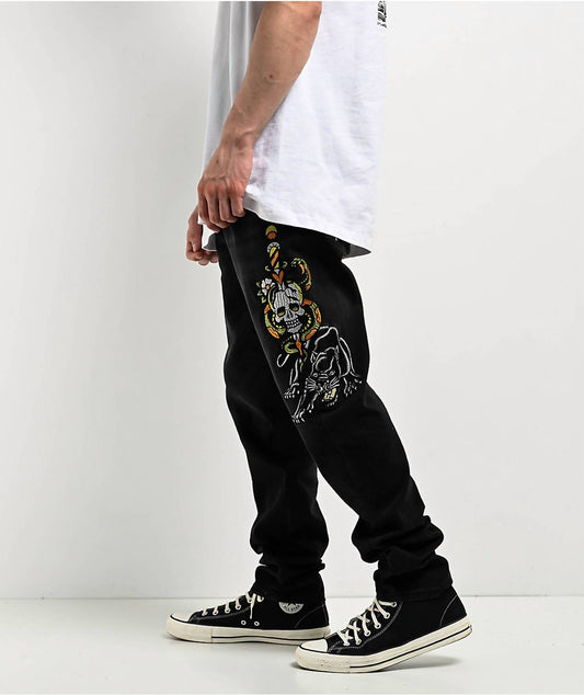 Ed Hardy - Dagger Skull Slim Taper Jean