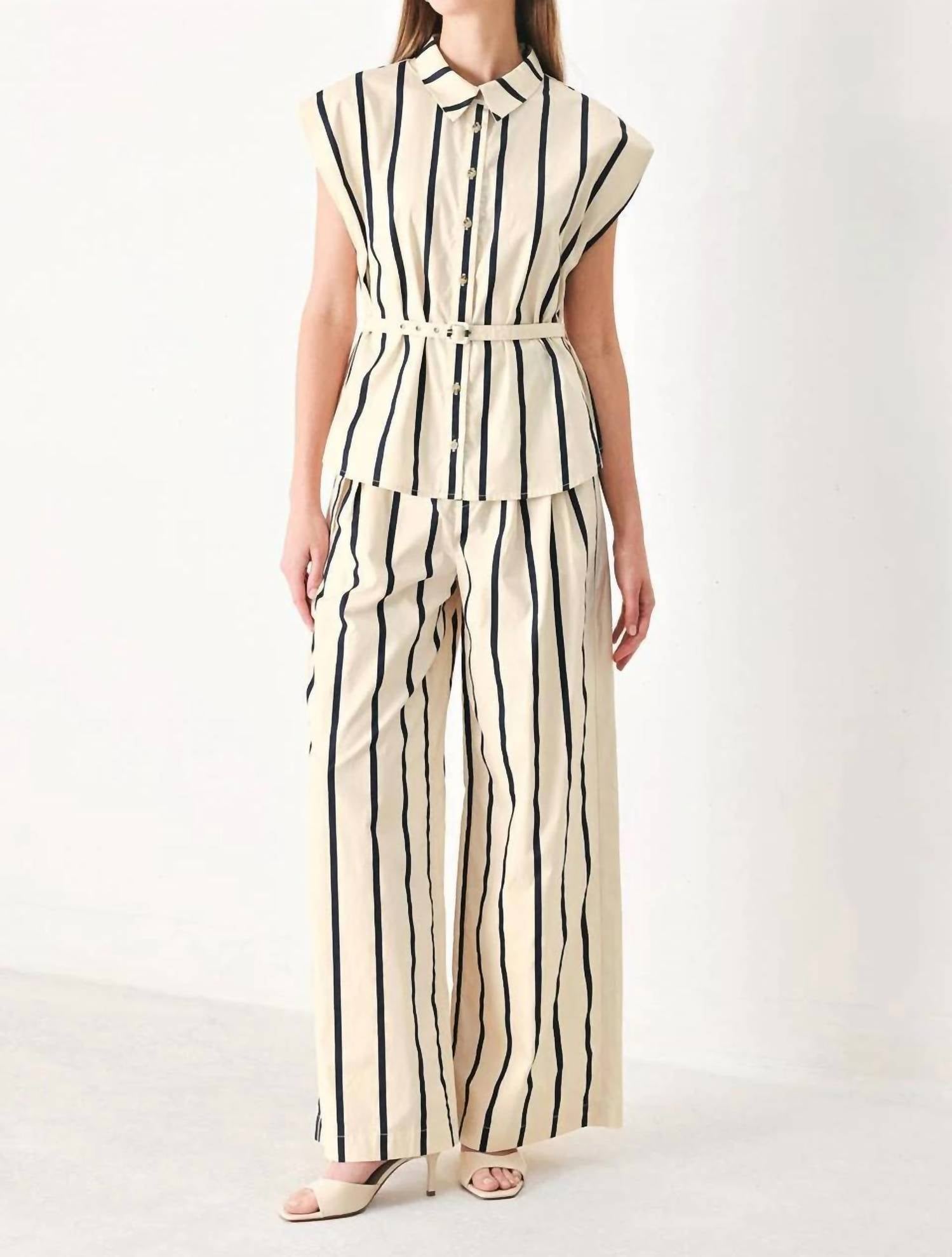 Flying Tomato - Pleated Wide Leg Pants