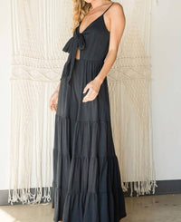 Bucketlist - Brinley Tie Front Jumpsuit