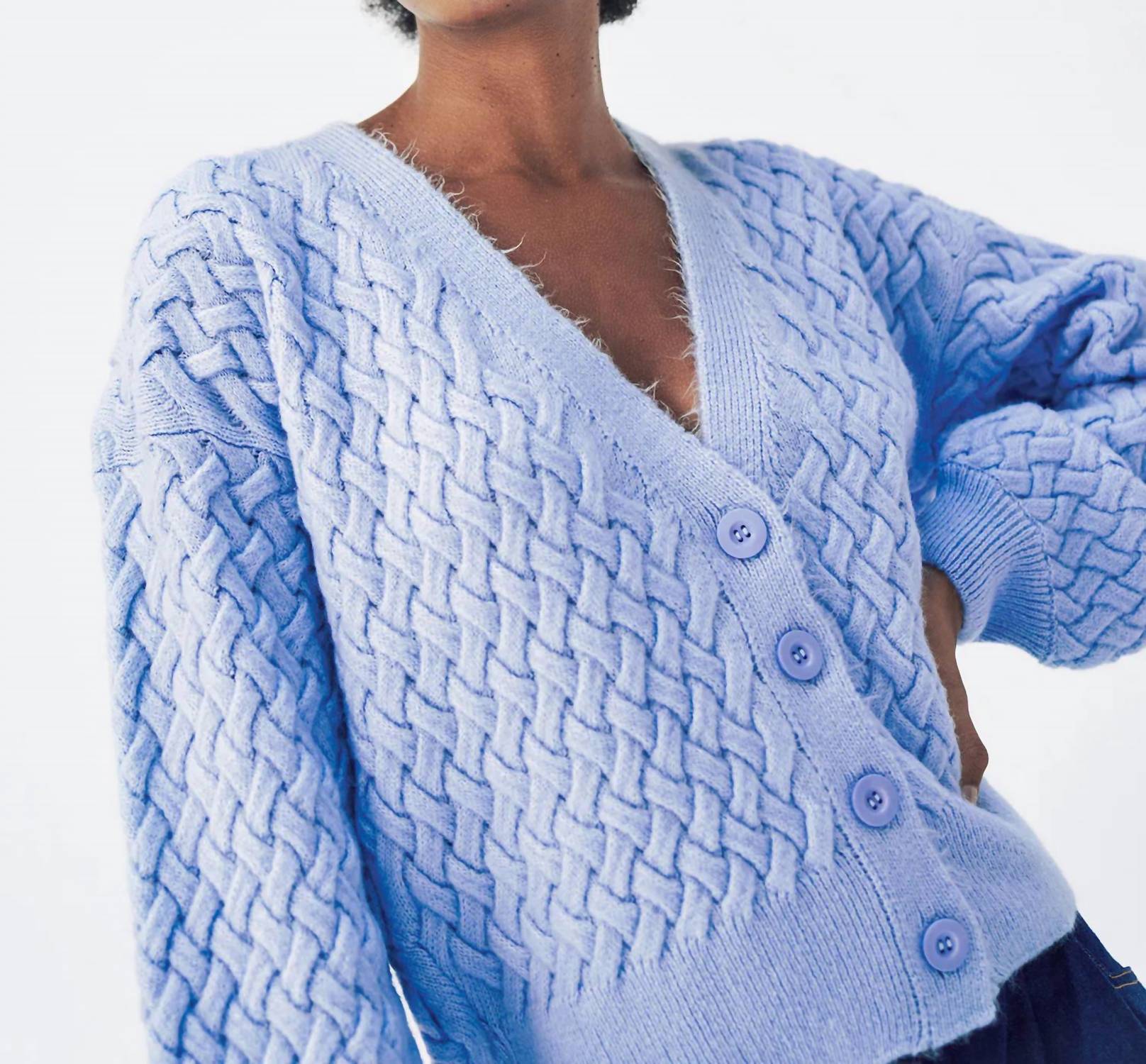 Mademoiselle Yeye - Heavenly Chunky Knit Cardigan