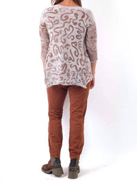 Paper Temples - Valerie Three Quarter Sleeve Sweatshirt