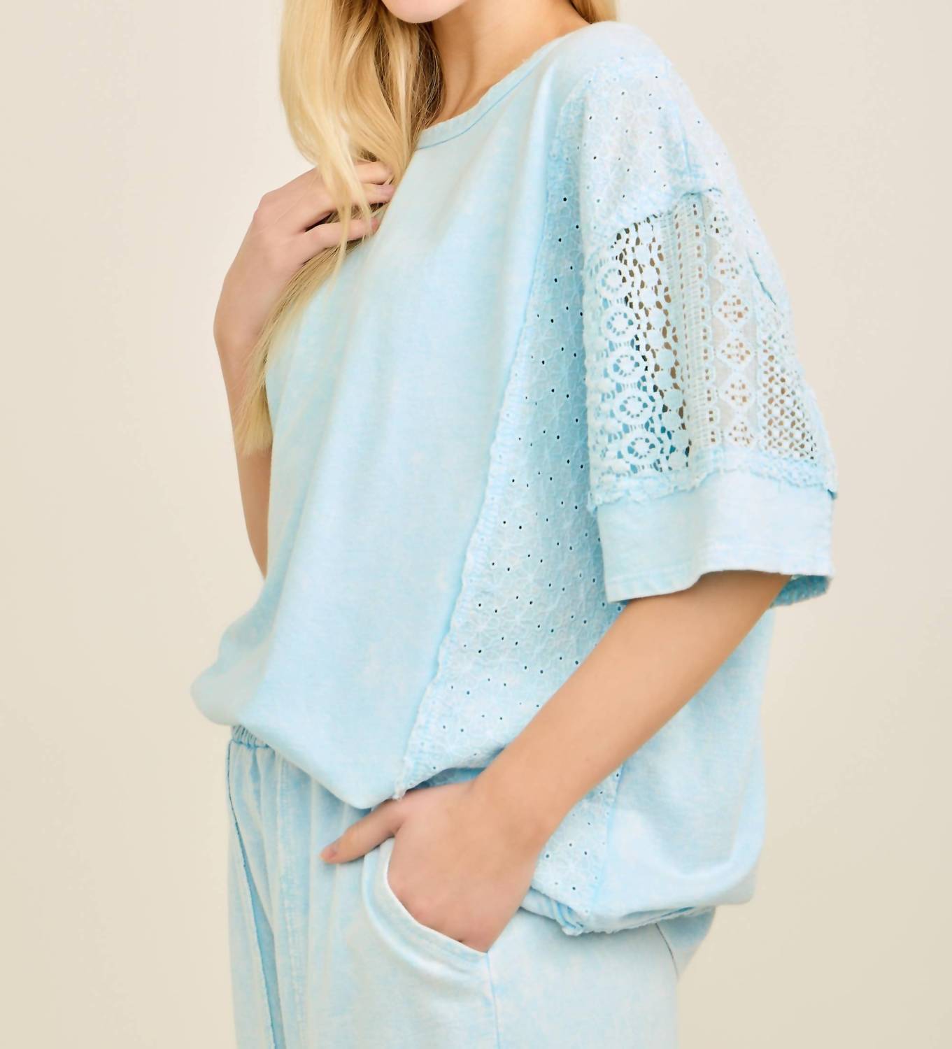 J.Her - Lace And Eyelet Blouse
