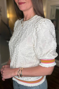 Voy - Blouse With Contrast Trim
