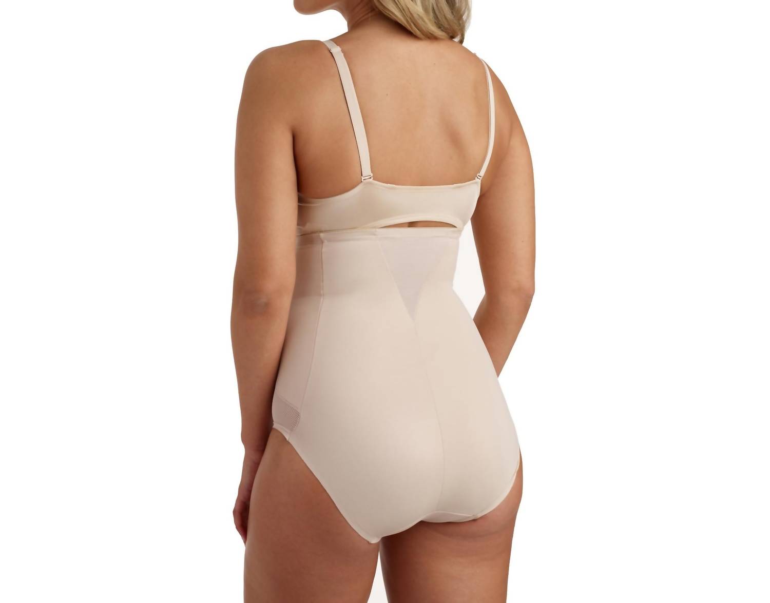 Miraclesuit Cool Choice Firm Control High-waist Brief in nude - women's intimate - detail view