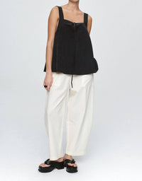 Marle Dodi Top in black - women's tank top - detail view