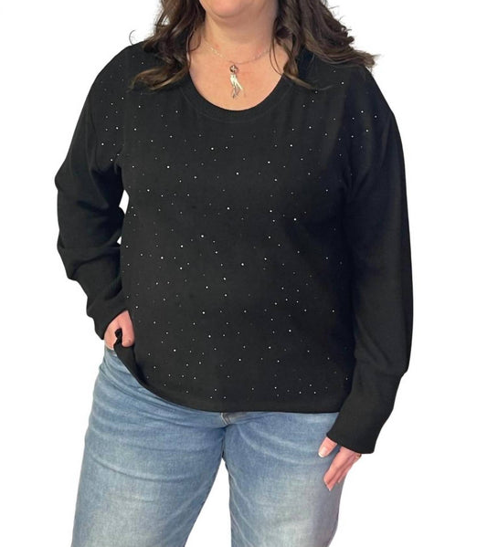 Democracy - Rhinestone Knit Top