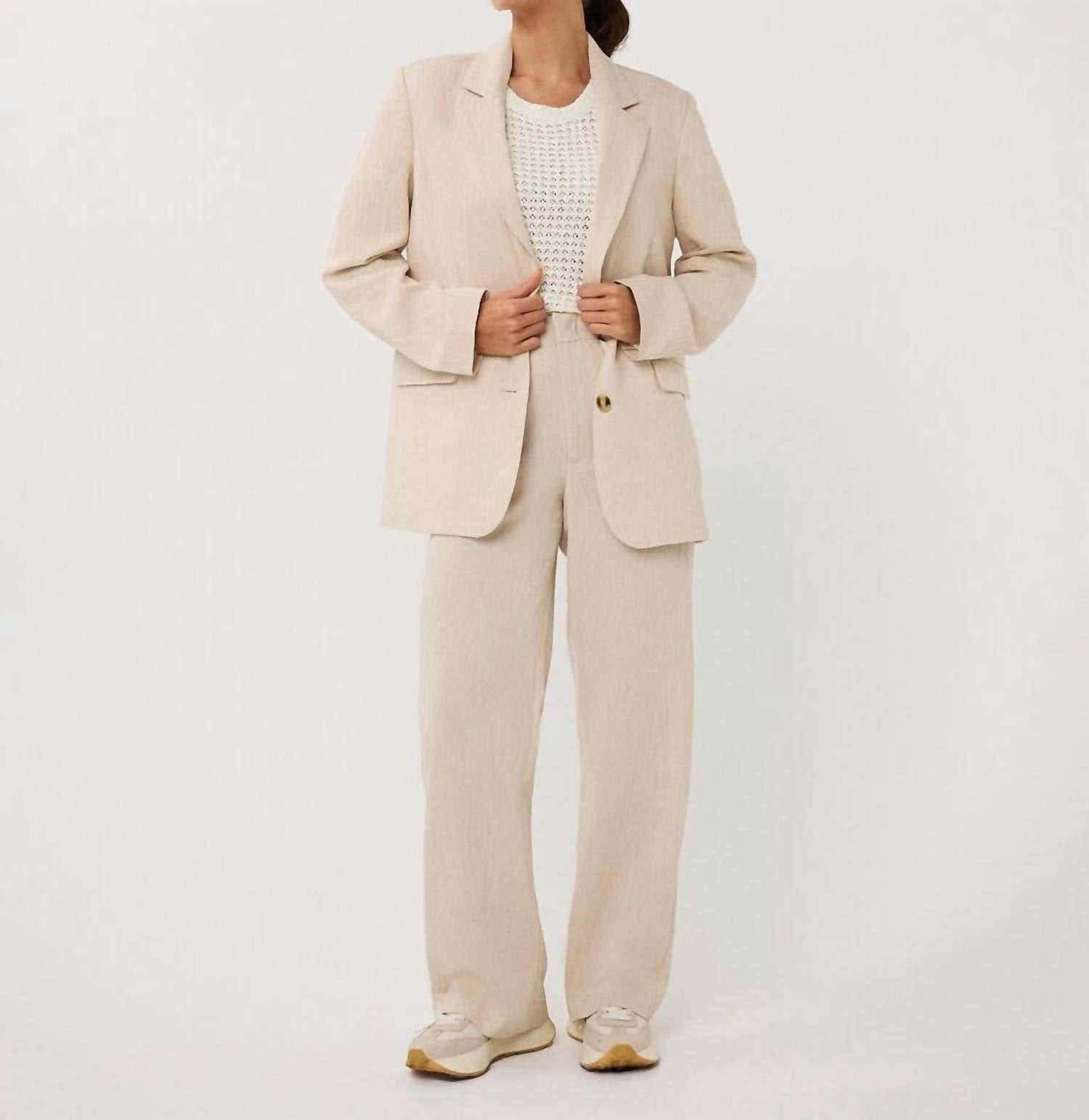 Esqualo - Oversized Linen Blazer