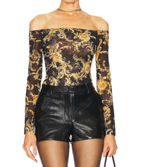 L'Agence - Peonie Off Shoulder Bodysuit