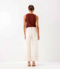 Karen Kane - Cuffed Cropped Jeans