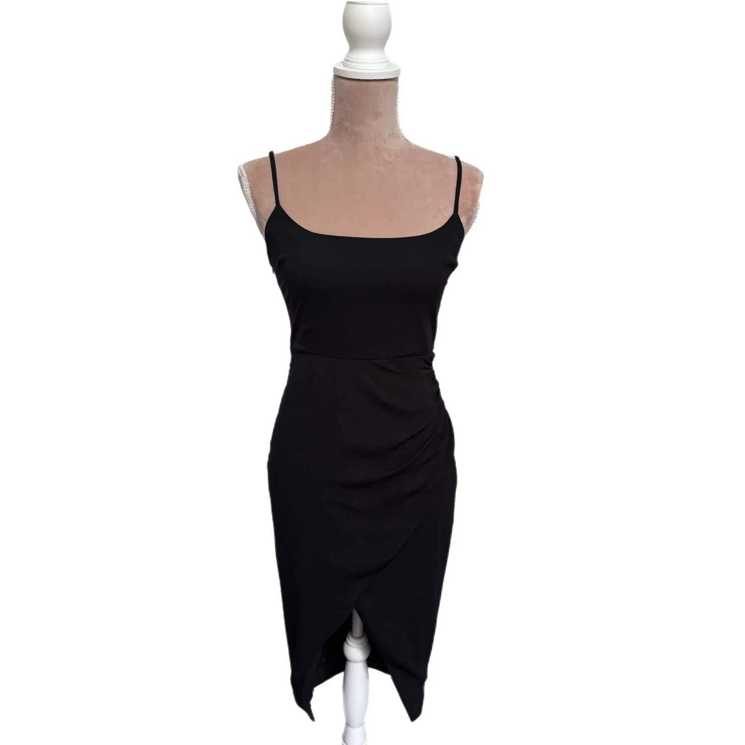 Lush - Spaghetti Strap Tulip Hem Dress