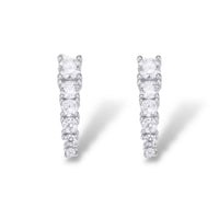 Jagged Halo Jewelry - Women's Diamond Spike Stud Earrings