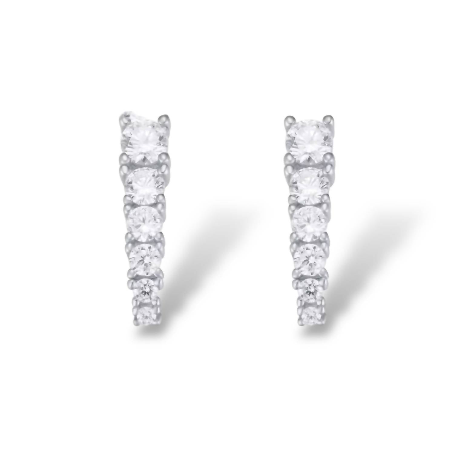 Jagged Halo Jewelry - Women's Diamond Spike Stud Earrings