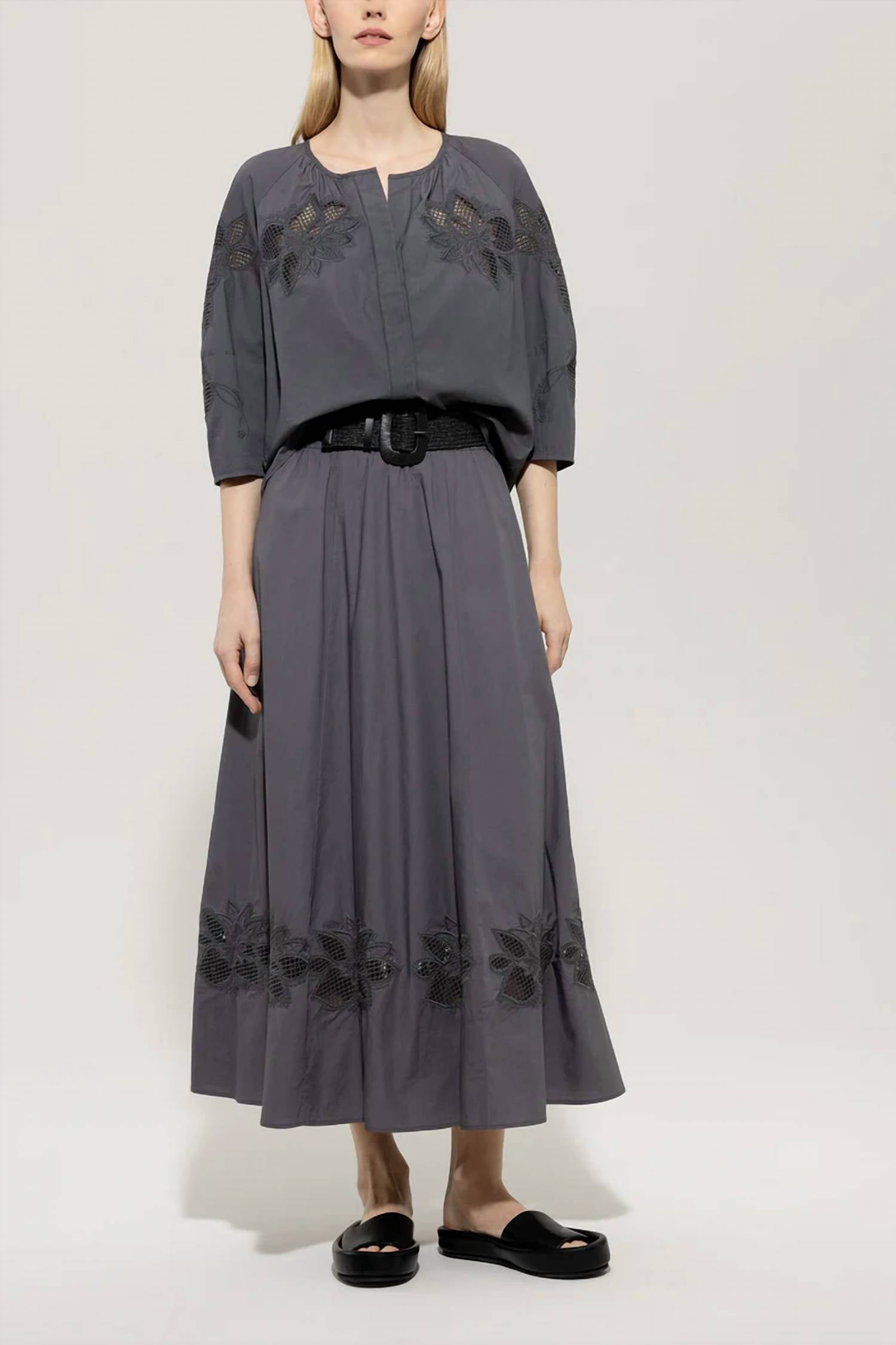 Luisa Cerano - Tunic Blouse with embroidery