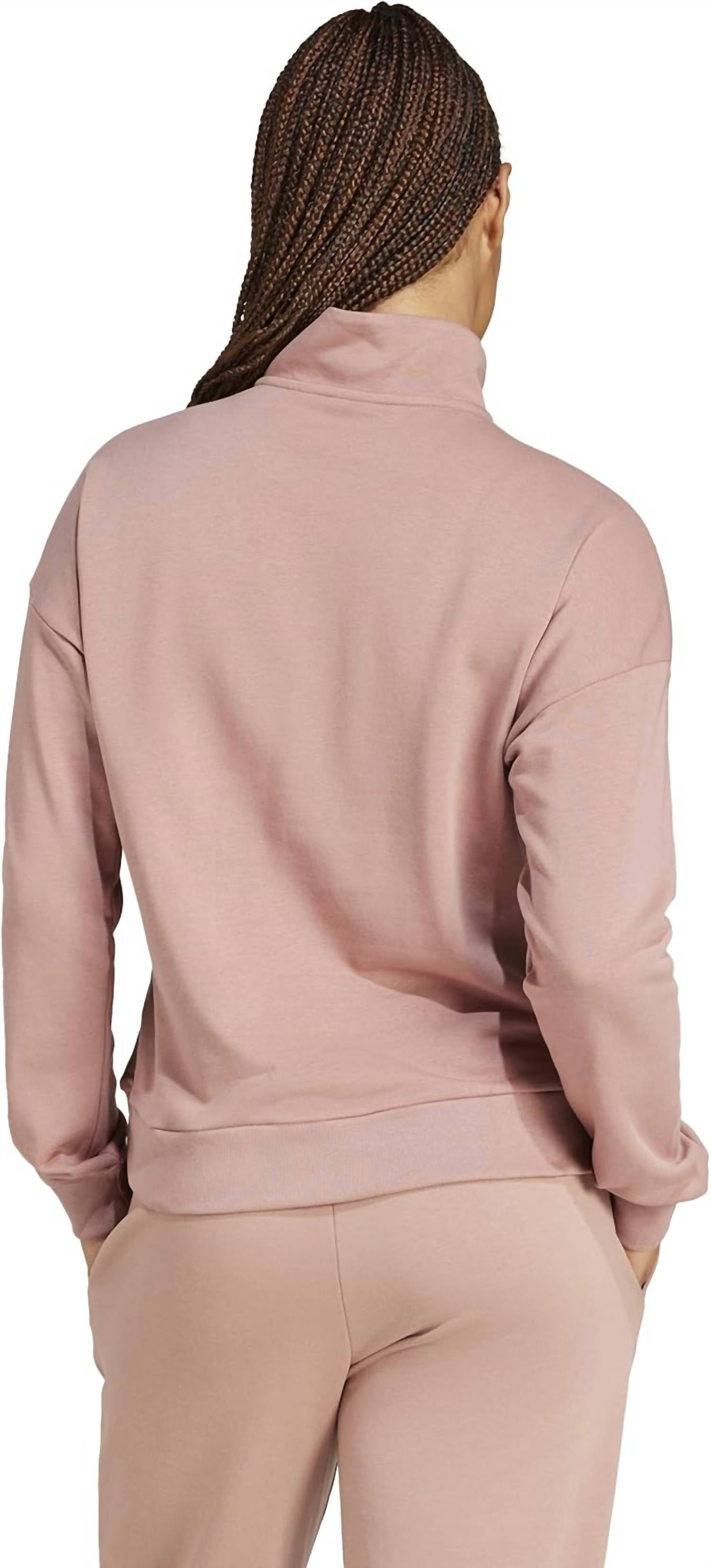 Adidas - Essentials Small Logo French Terry Quarter Zip Sweatshirt