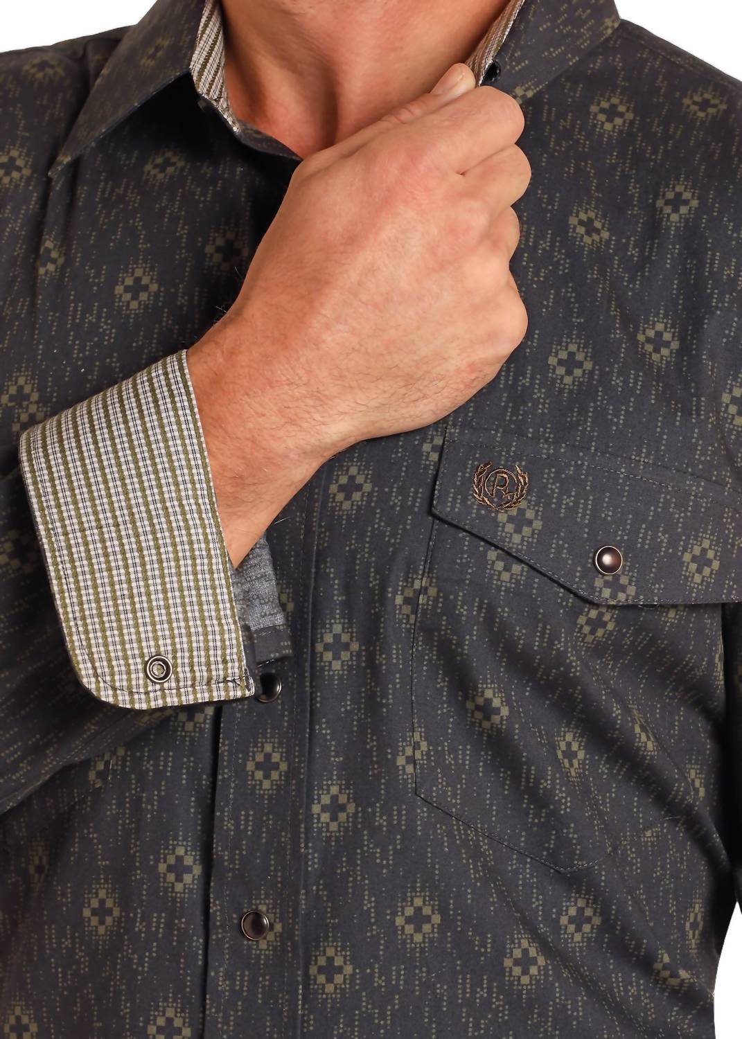 Panhandle - Aztec Long Sleeve Snap Shirt