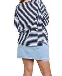 Umgee - Striped Layered Top - Plus