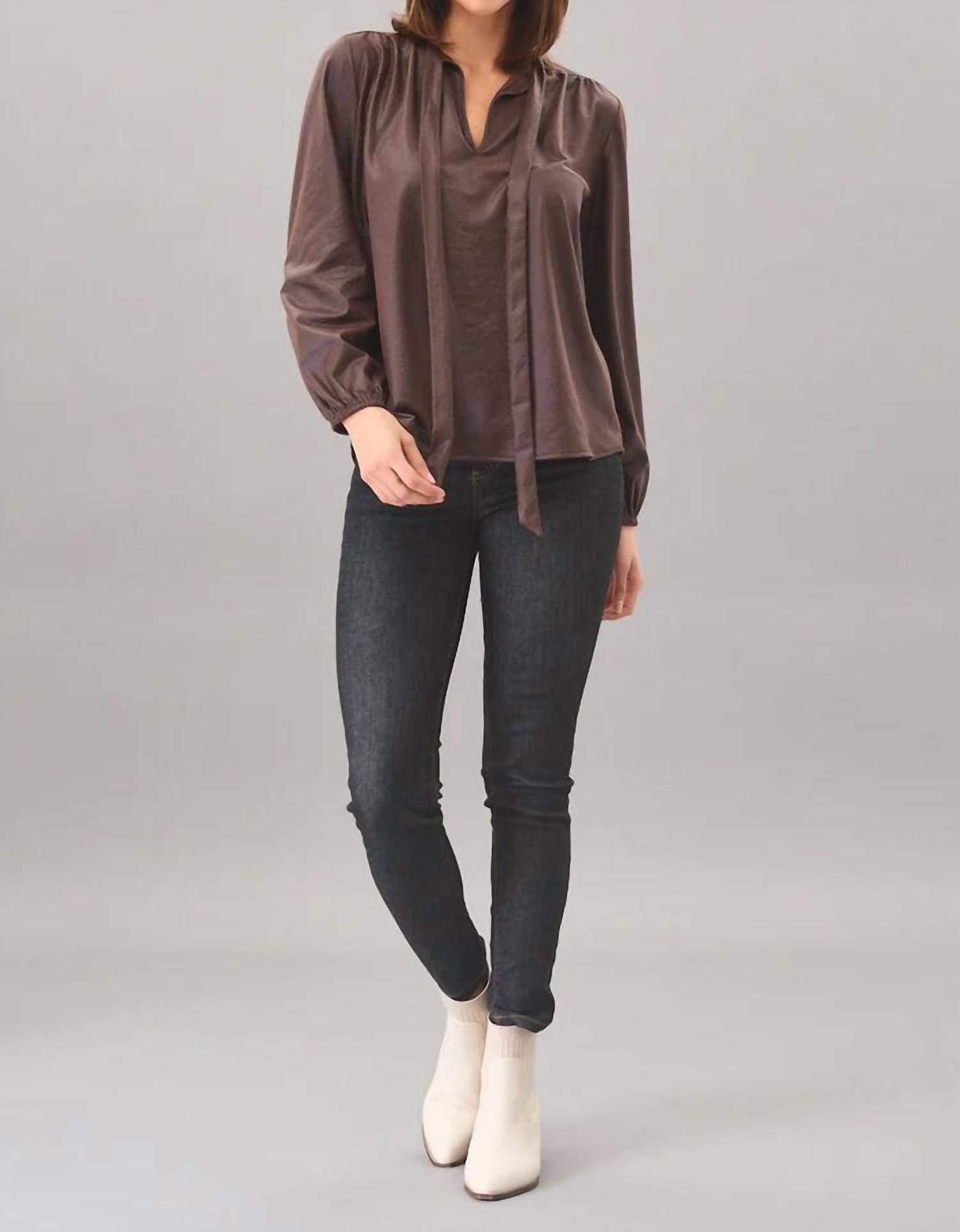 Lola & Sophie - Zoe Leatherette Top