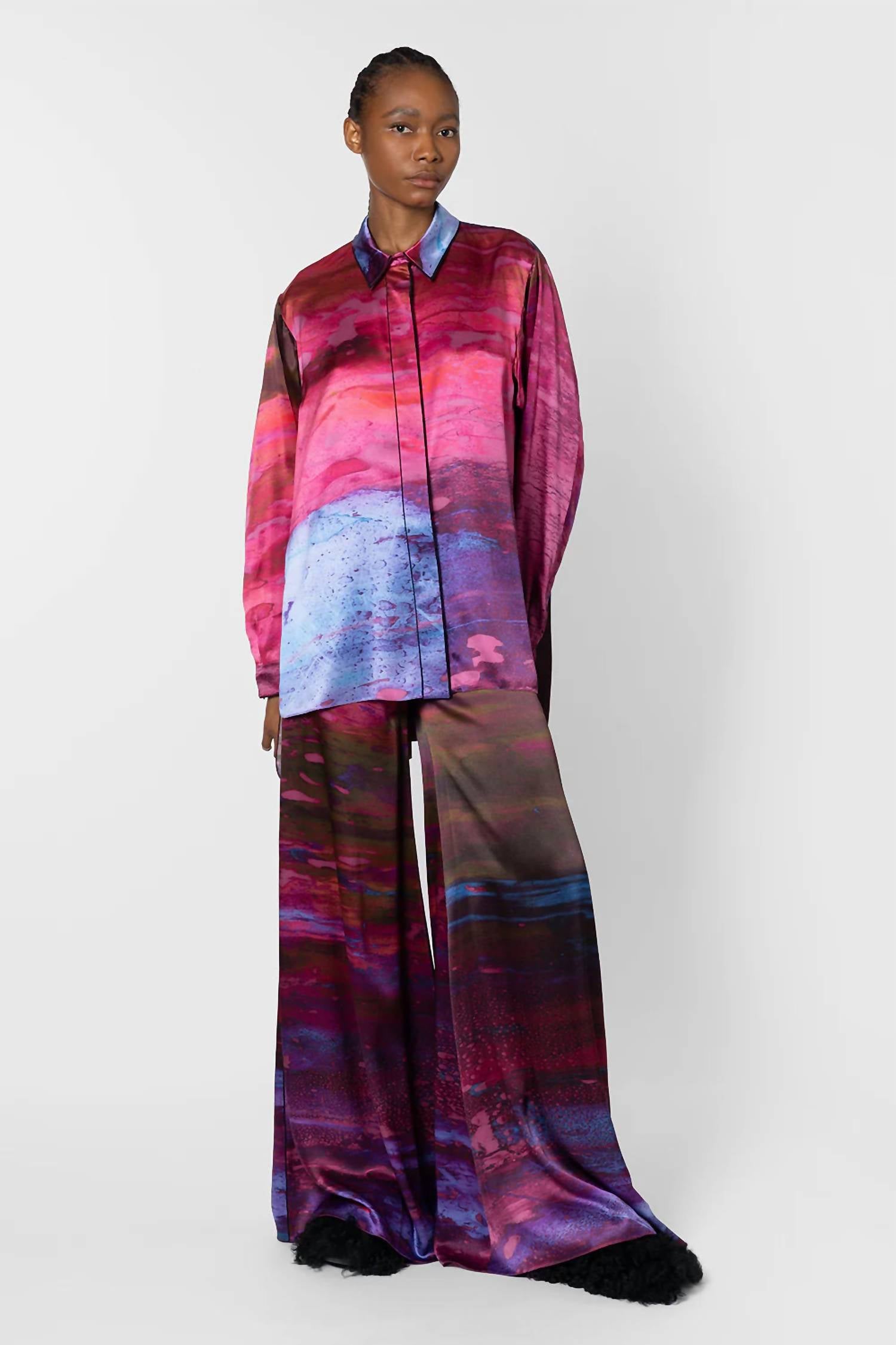 Roksanda - Arneau Abstract Brush Trouser