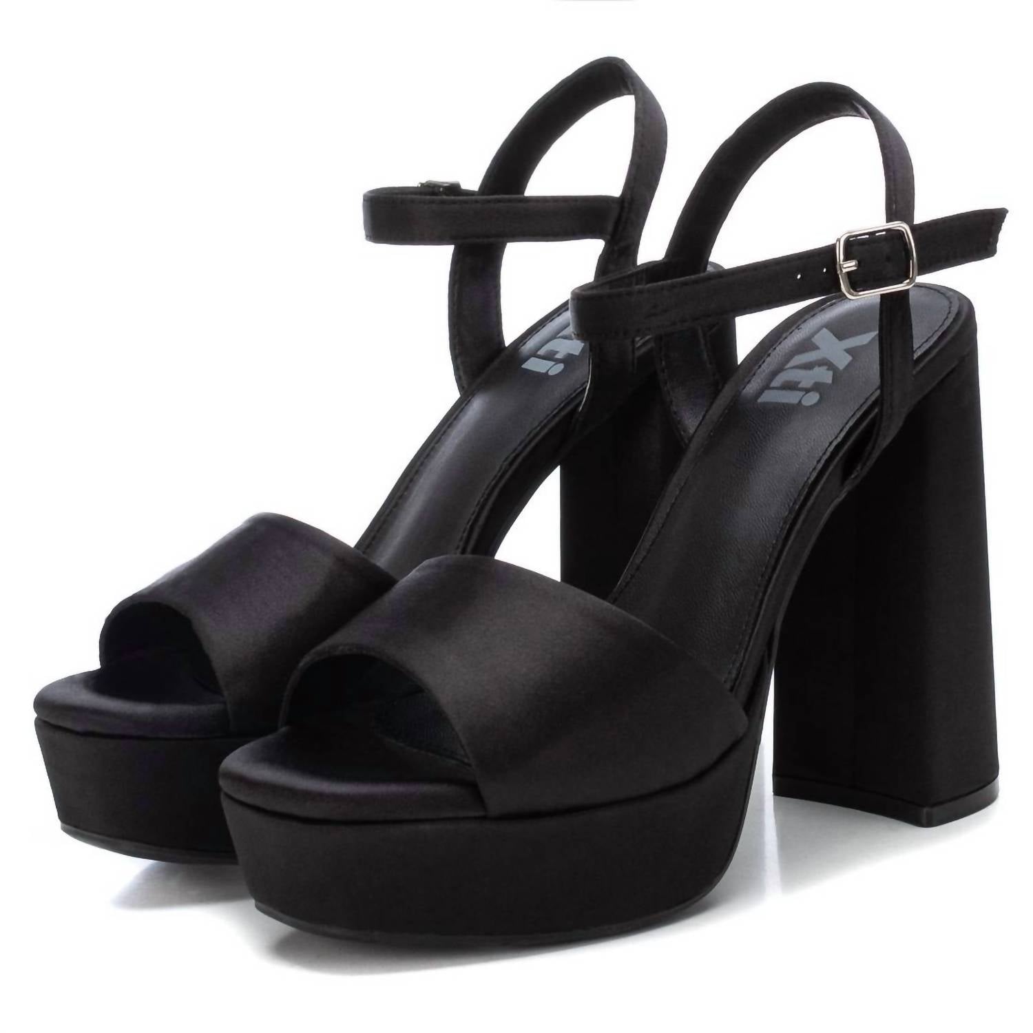 Xti - WOMEN'S HEELED PLATFORM SANDALS