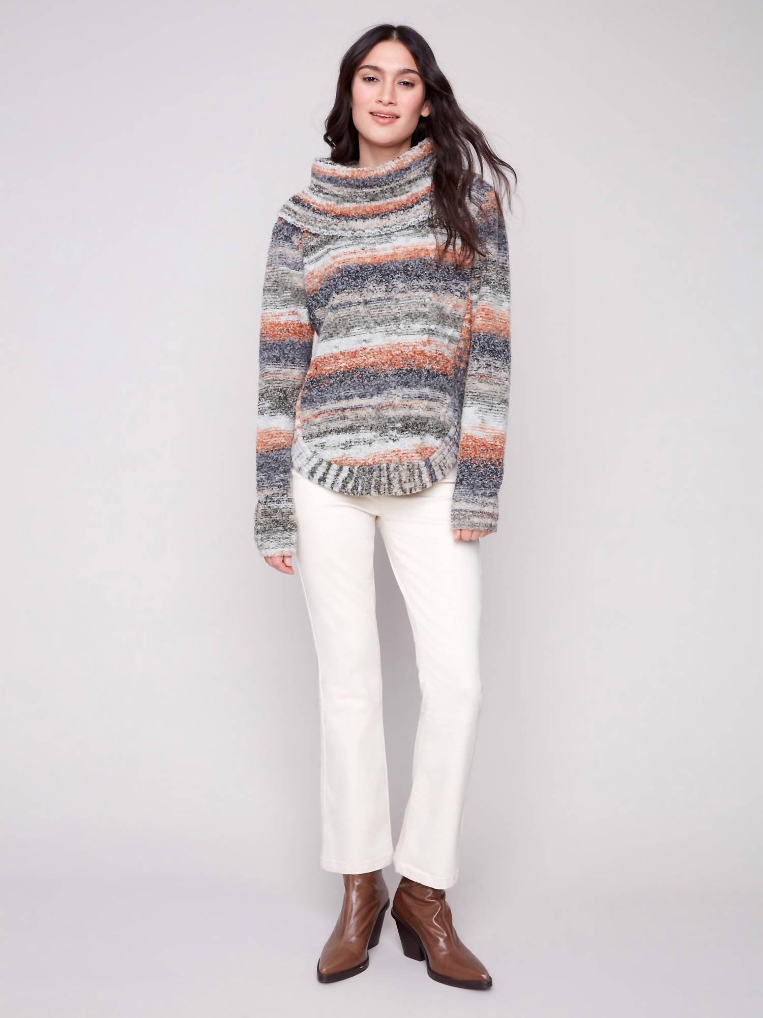 Charlie B - Women's Cowl Neck Sweater