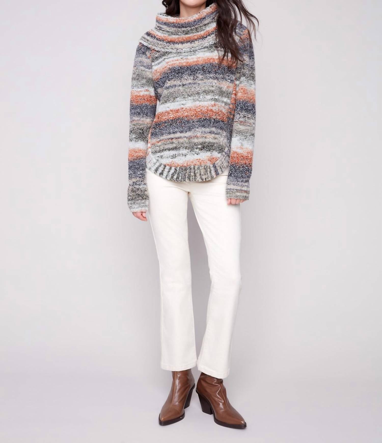 Charlie B - Women's Cowl Neck Sweater